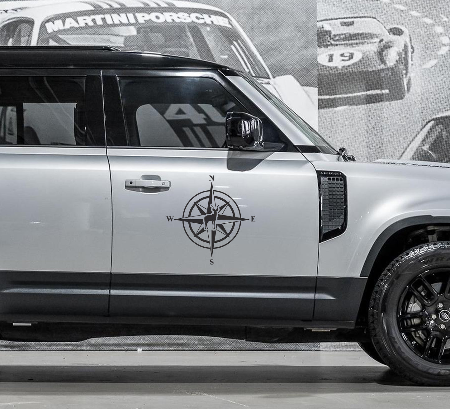 Land Rover Defender Kudu Compass SUV Accessories Vinyl Decal SA