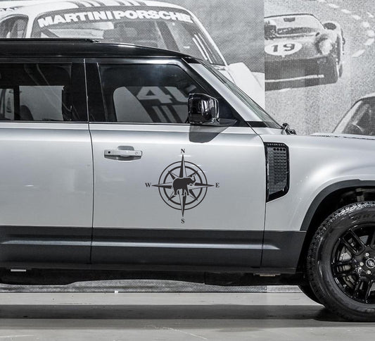 Land Rover Defender Elephant Compass SUV Accessories Vinyl Decal SA