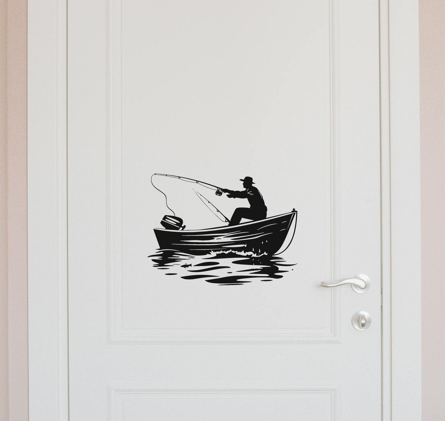 Fishing Visvang Boat Boot V3 Car Wall Decal Sticker Art South Africa