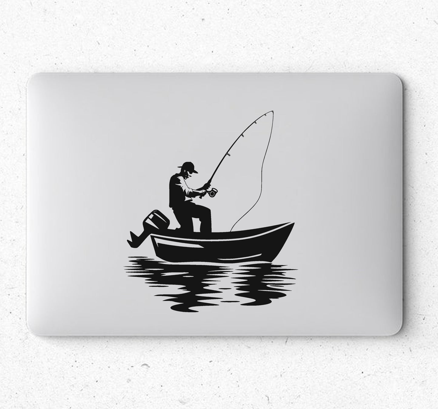 Fishing Visvang Boat Boot V4 Car Wall Decal Sticker Art South Africa