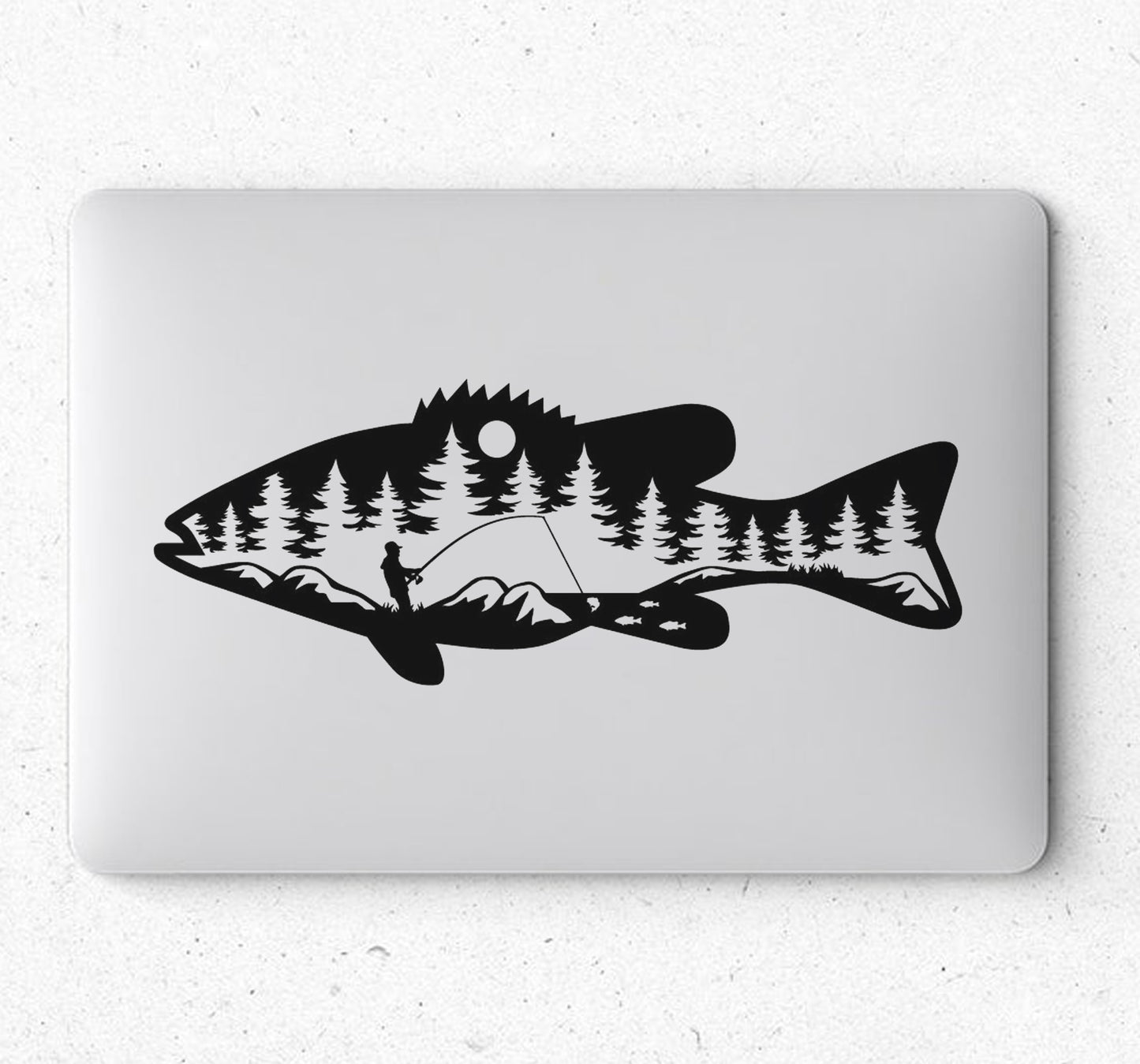 Fishing Visvang Boat Boot V8 Car Wall Decal Sticker Art South Africa