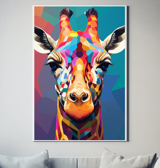 Giraffe Kameelperd V5 Wildlife Decor Poster Wall Art