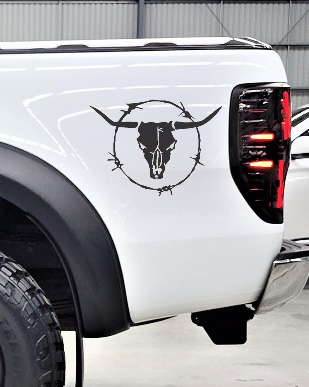 Bull Skull Bul Barbwire Boer Bakkie Car Vehicle Vinyl Decal Sticker Art
