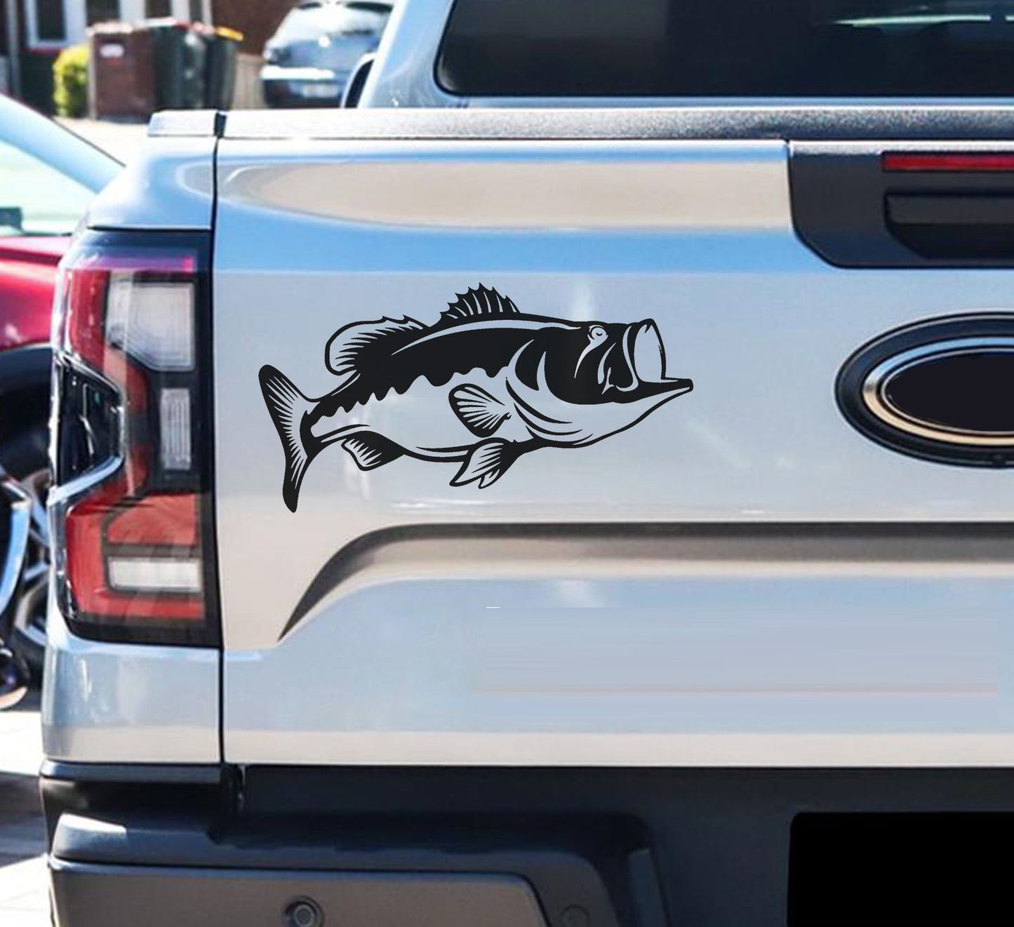Largemouth Bass Grootbekbaars Fish Vis Bakkie Car Wall Vinyl Decal Sticker Art