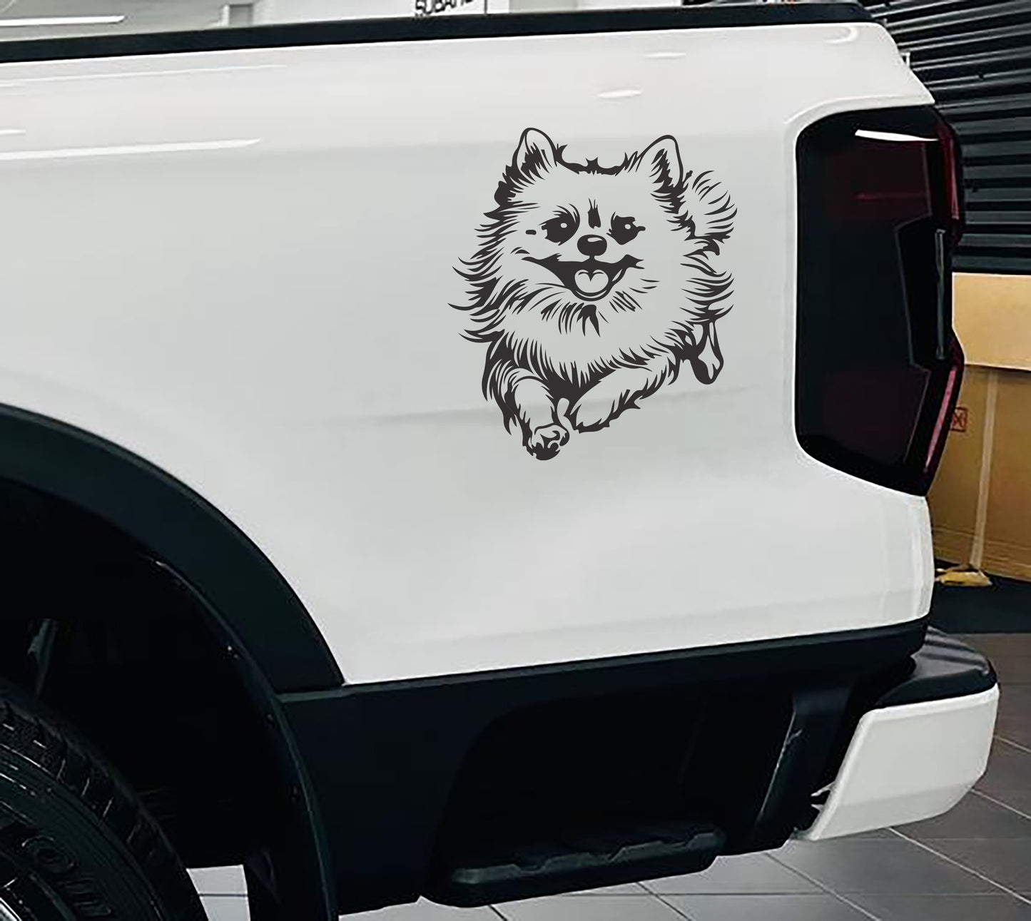 Pomeranian Pom Dog Hond V3 Car Wall Decal Sticker Art South Africa