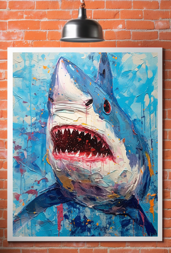 Shark Ocean Life Marine Poster Wall Art South Africa