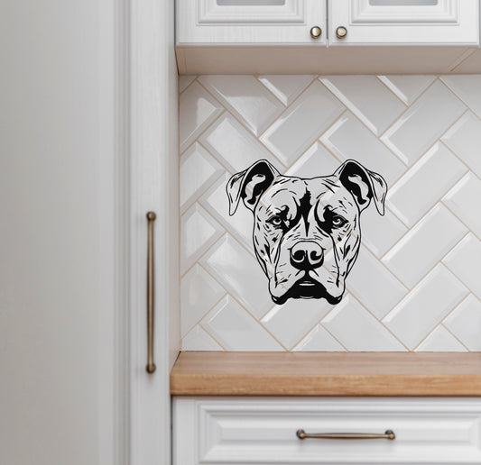 Staffordshire (Staffy) Bull Terrier Hond Dog V1 Car Wall Decal Sticker Art South Africa
