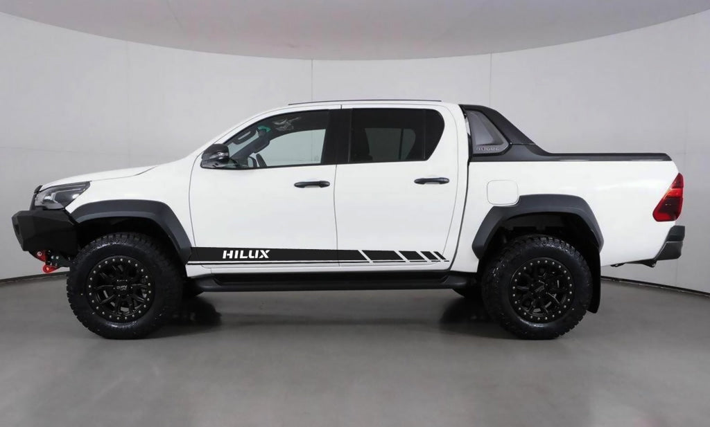 Side Stripe Racing V5 Toyota Hilux Bakkie Accessories Vinyl Sticker South Africa Decal Plakker
