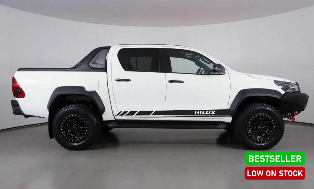 Side Stripe Racing V5 Toyota Hilux Bakkie Accessories Vinyl Sticker South Africa Decal Plakker