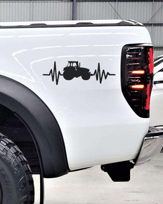 Tractor Trekker Hart Boer Bakkie Car Vehicle Vinyl Decal Sticker Art