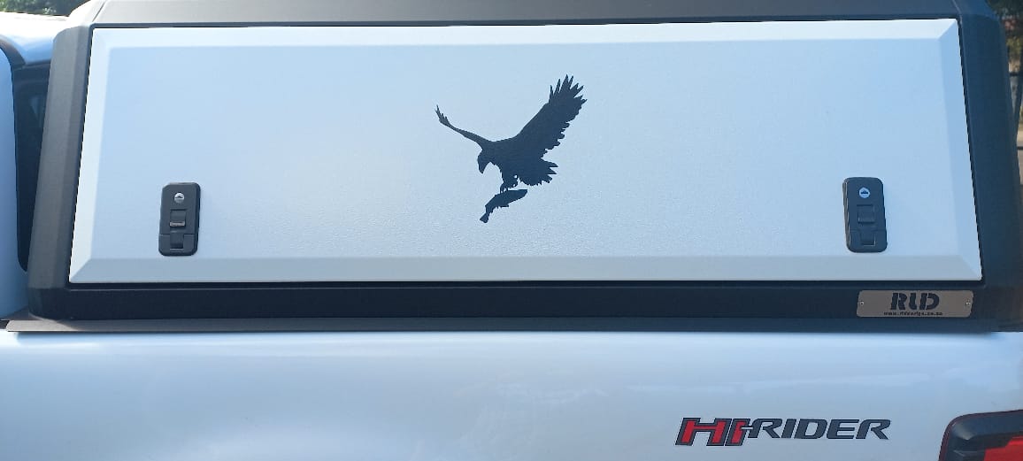 African Fish Eagle Visarend V3 Bakkie Car Wall Vinyl Decal Sticker Art SA