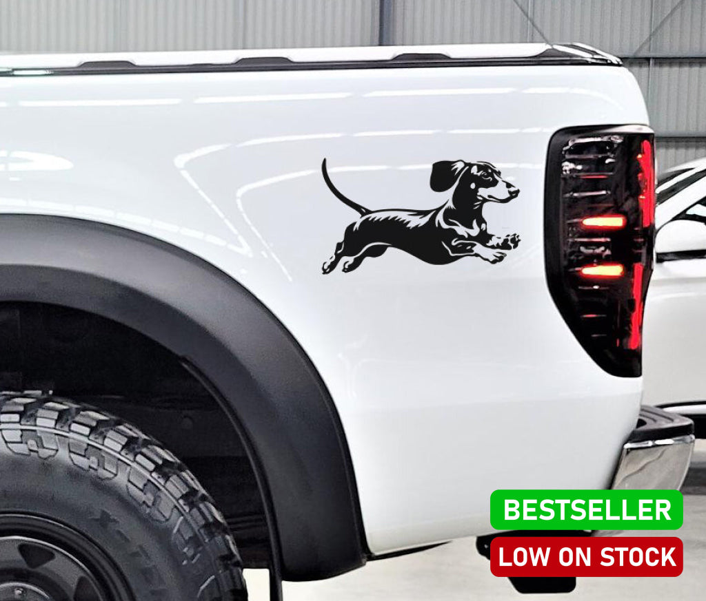 Dachshund Dog Worshond Hond V2 Car Wall Decal Sticker Art South Africa Vinyl Stickers