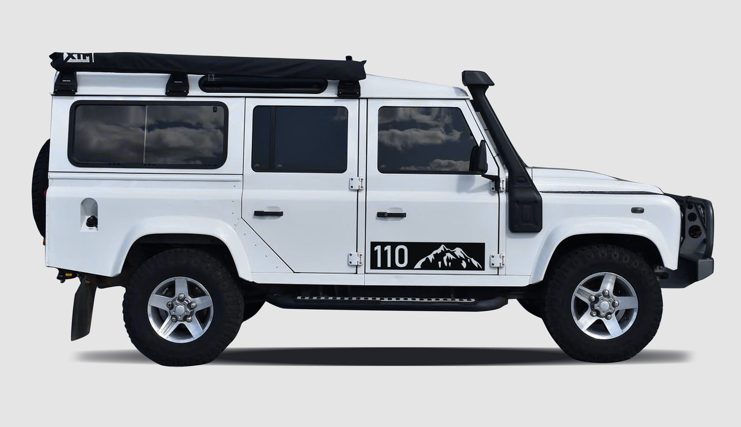 Mountain #4 Land Rover Defender 110 Vinyl Decal Sticker Graphics Kit SA