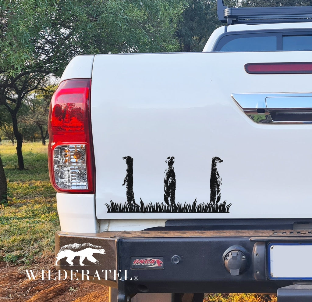 Groep Meerkate Bakkie Vinyl Decal Sticker Kit Bakkie Car Vinyl Decal Sticker