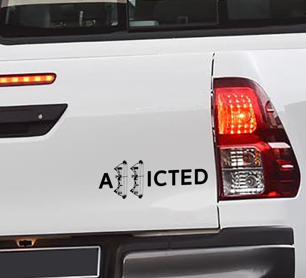 Bow Hunting Addicted Vinyl Sticker