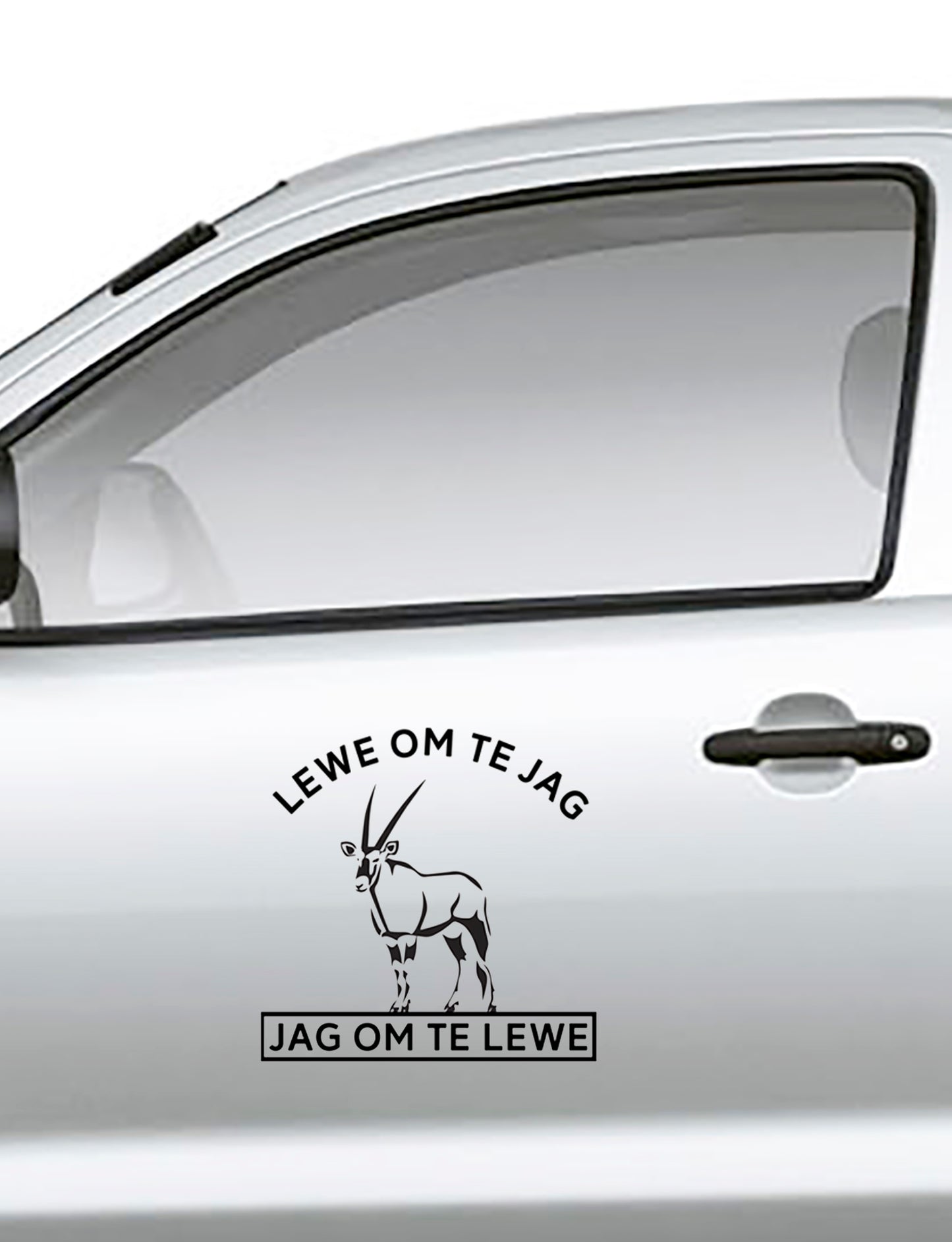 Lewe om te Jag Vinyl Sticker
