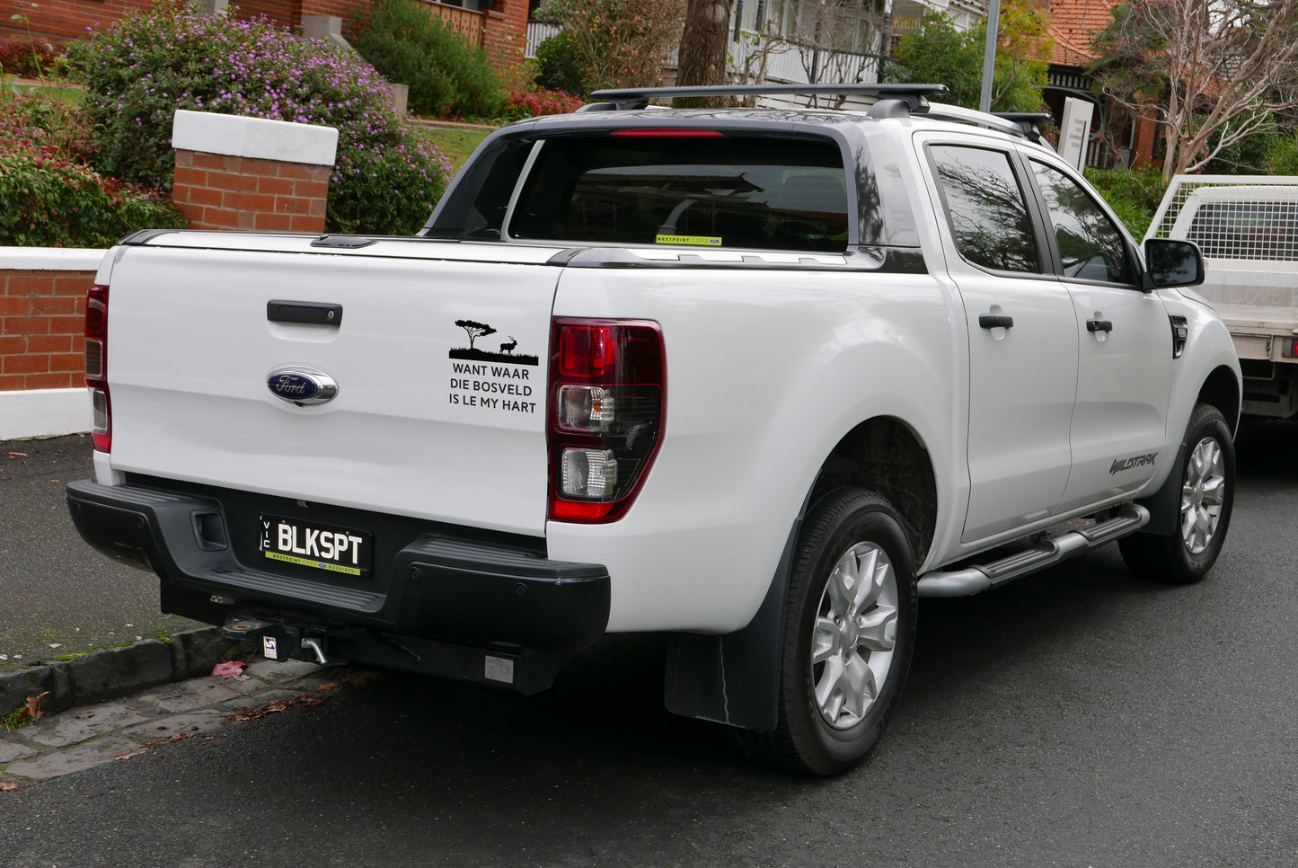 Want waar die bosveld is le my hart vinyl sticker