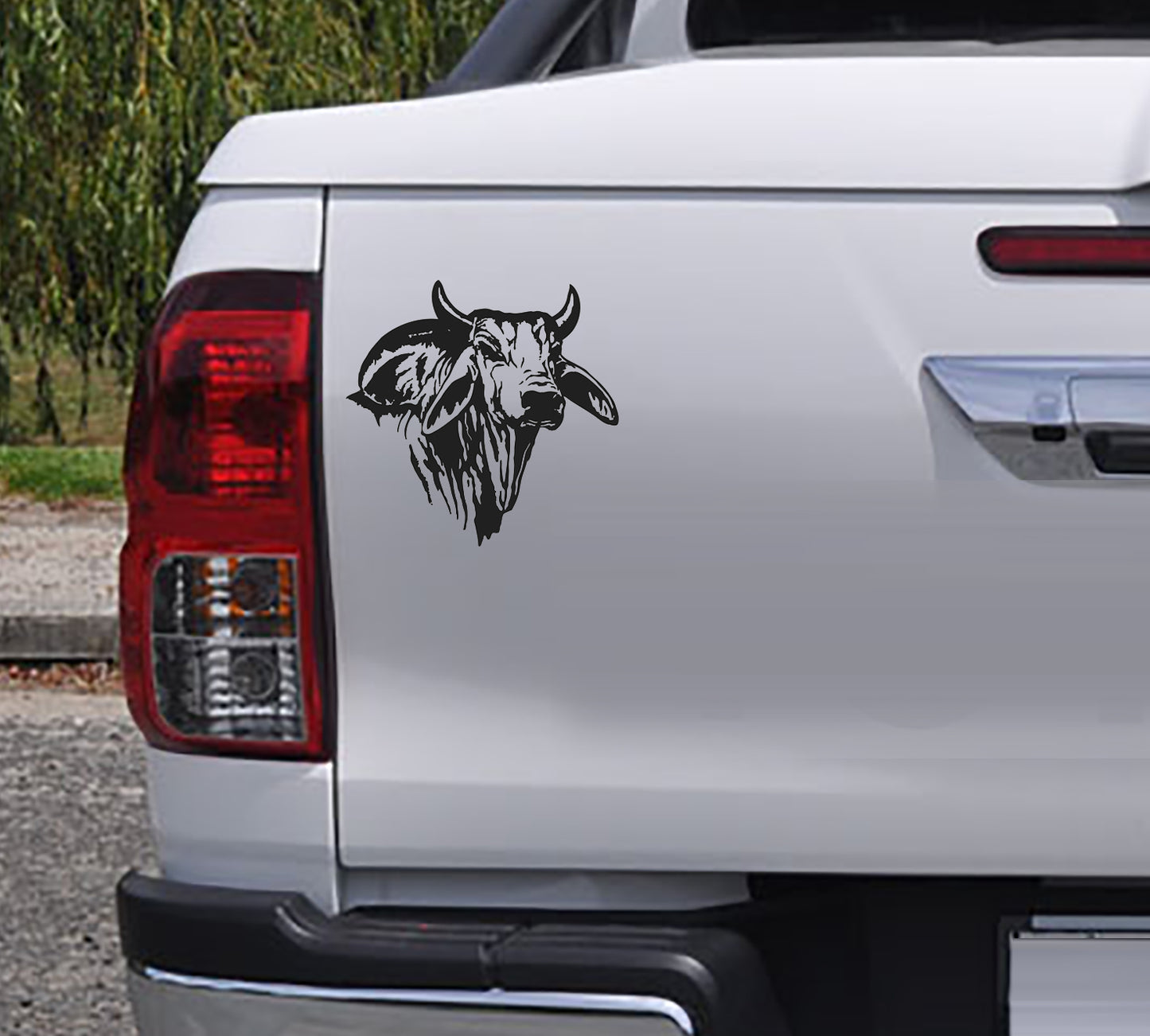 Brahman Head Bakkie Vinyl Sticker Decal
