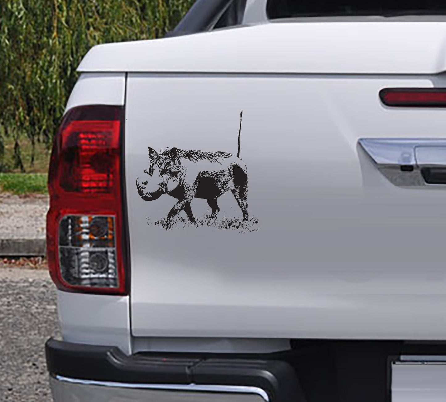 Full Warthog Vlakvark Vinyl Sticker Decal
