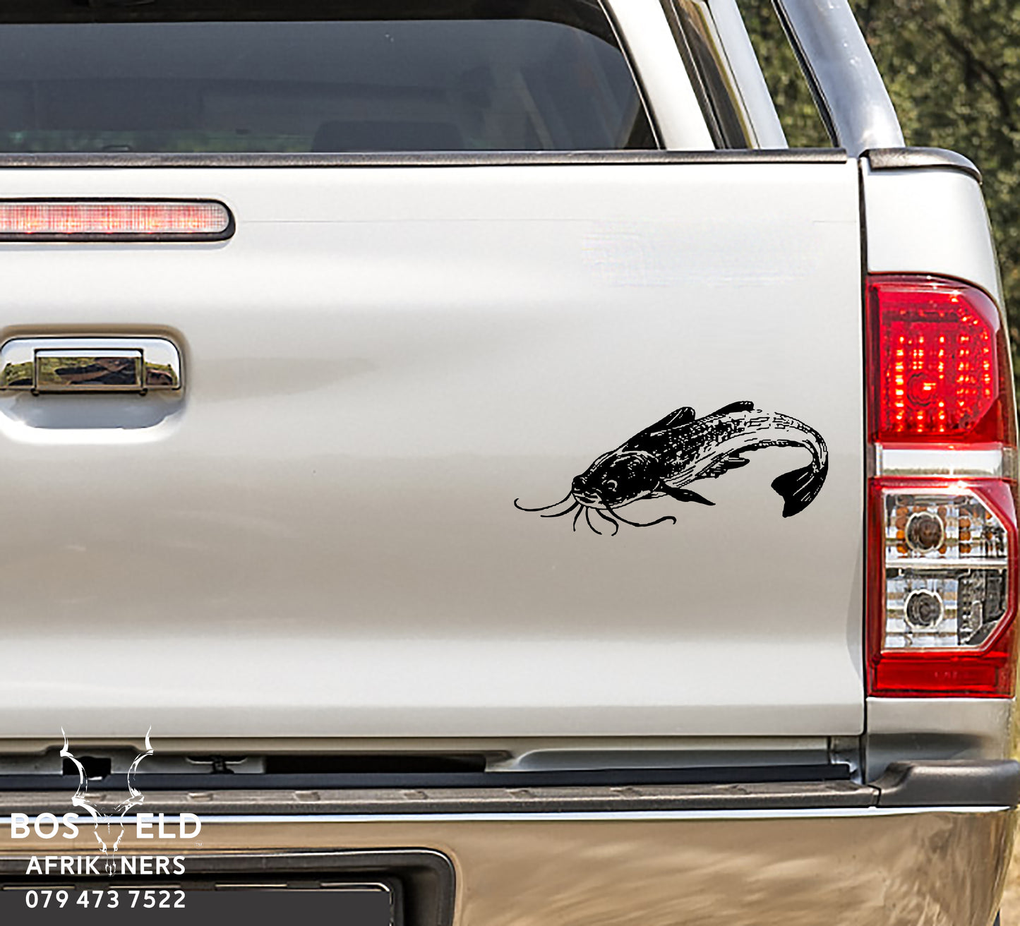 African Catfish Barber Vis Vinyl Decal Sticker