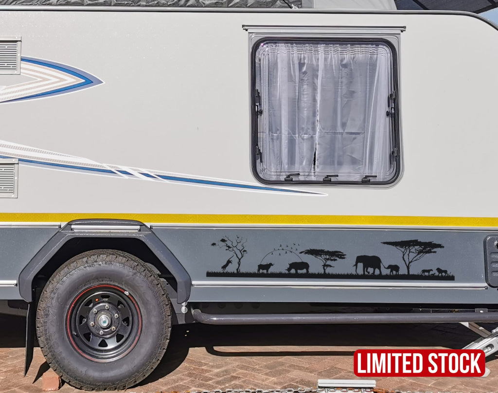 African Big 5 Landscape Vehicle Wall Vinyl Decal Sticker Art Decals
