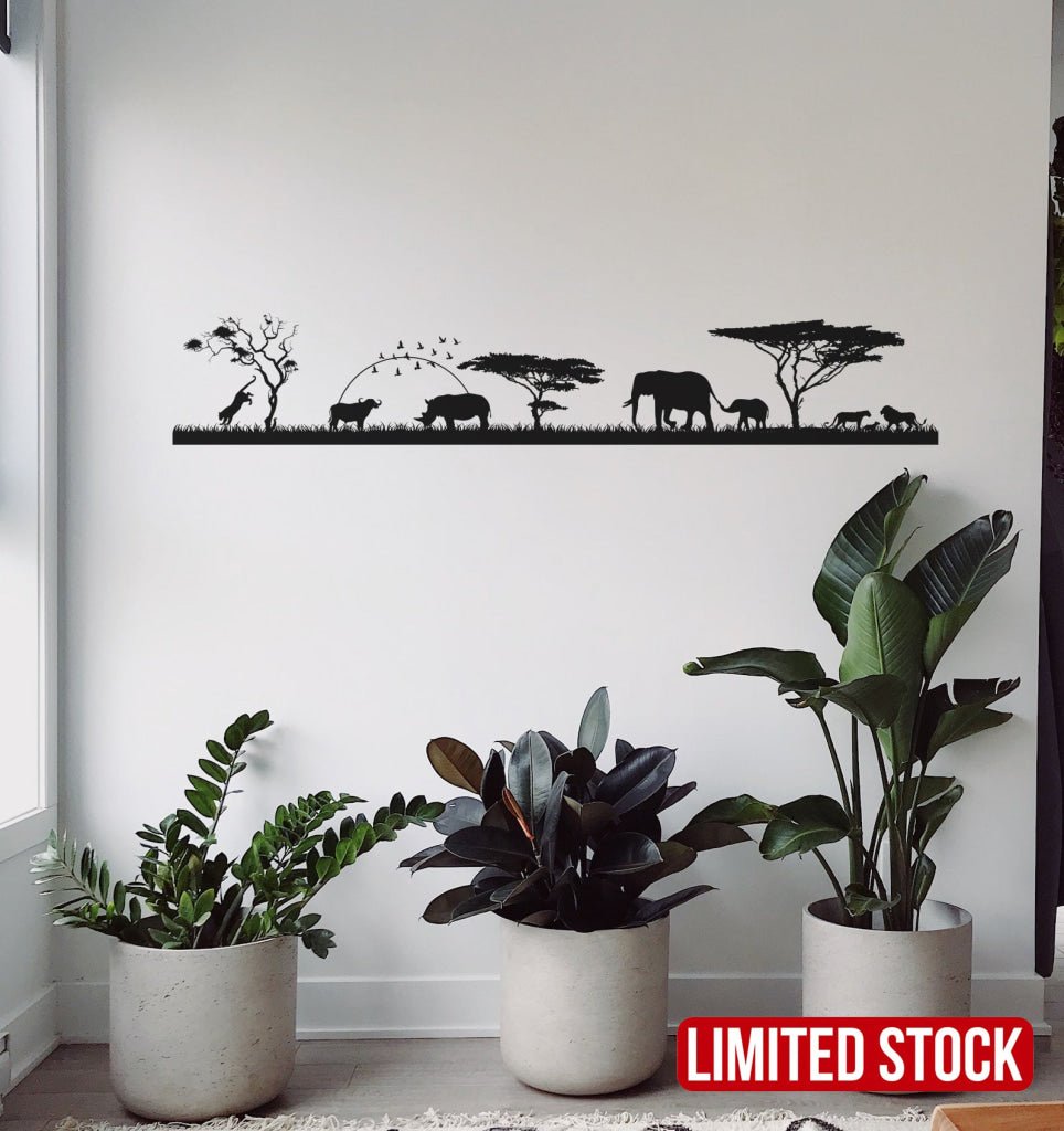 African Big 5 Landscape Vehicle Wall Vinyl Decal Sticker Art Decals