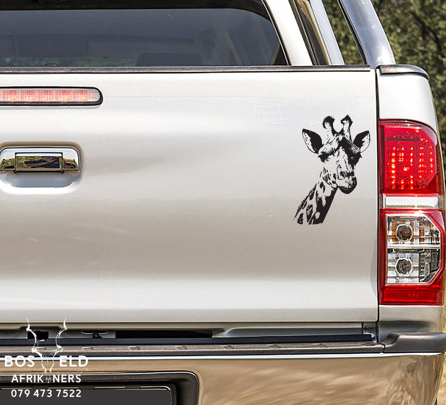 Giraffe Head #1 Kameelperd Vinyl Decal Sticker