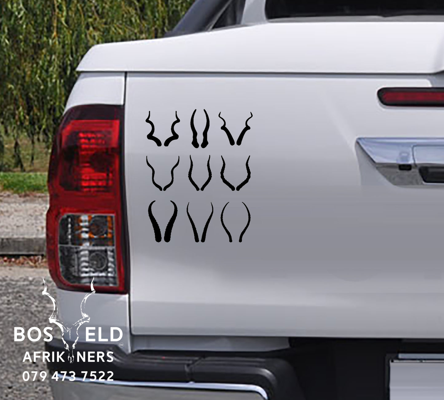 African Antelope Horns Bok Horings Vinyl Decal Sticker