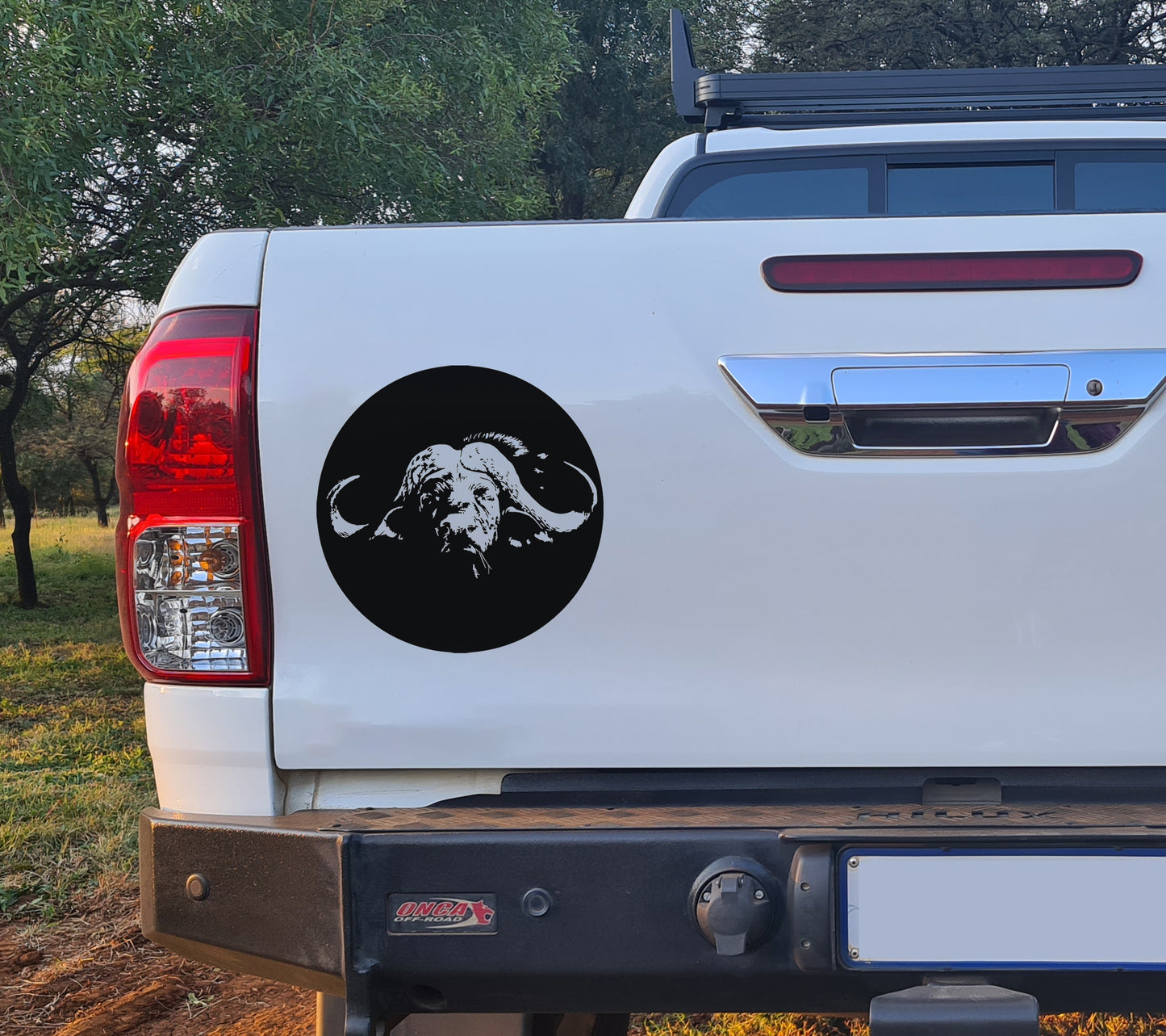 Cape Buffel Buffalo Circle Head Vehicle Wall Vinyl Decal Sticker Art