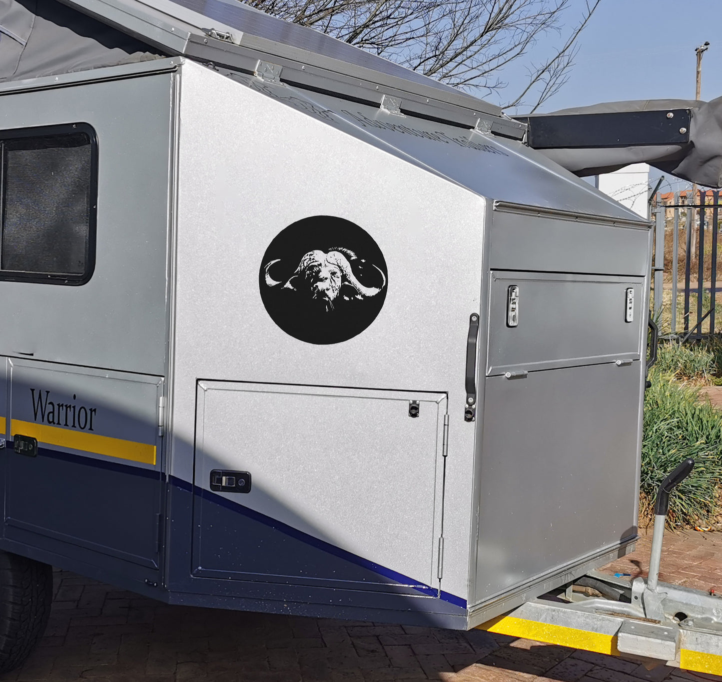 Cape Buffel Buffalo Circle Head Vehicle Wall Vinyl Decal Sticker Art