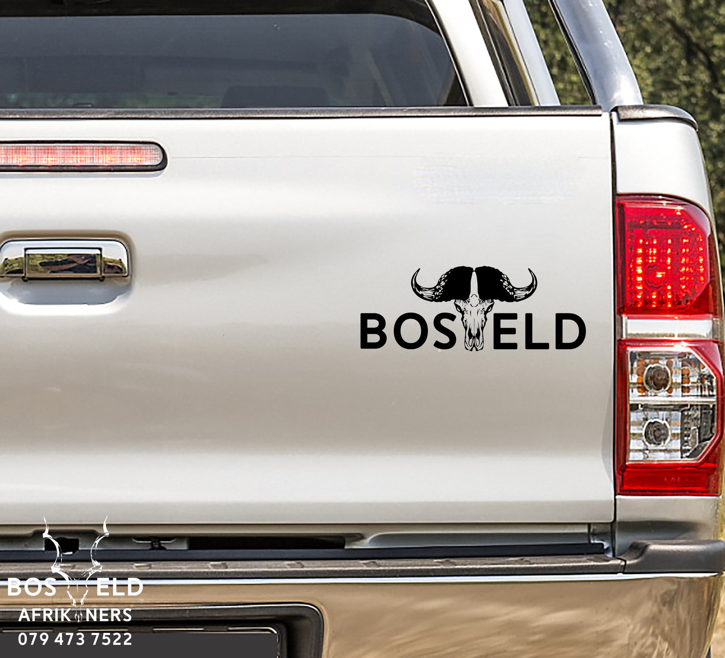 Bosveld Buffel Skedel - Cape Buffalo Skull Vinyl Decal Sticker