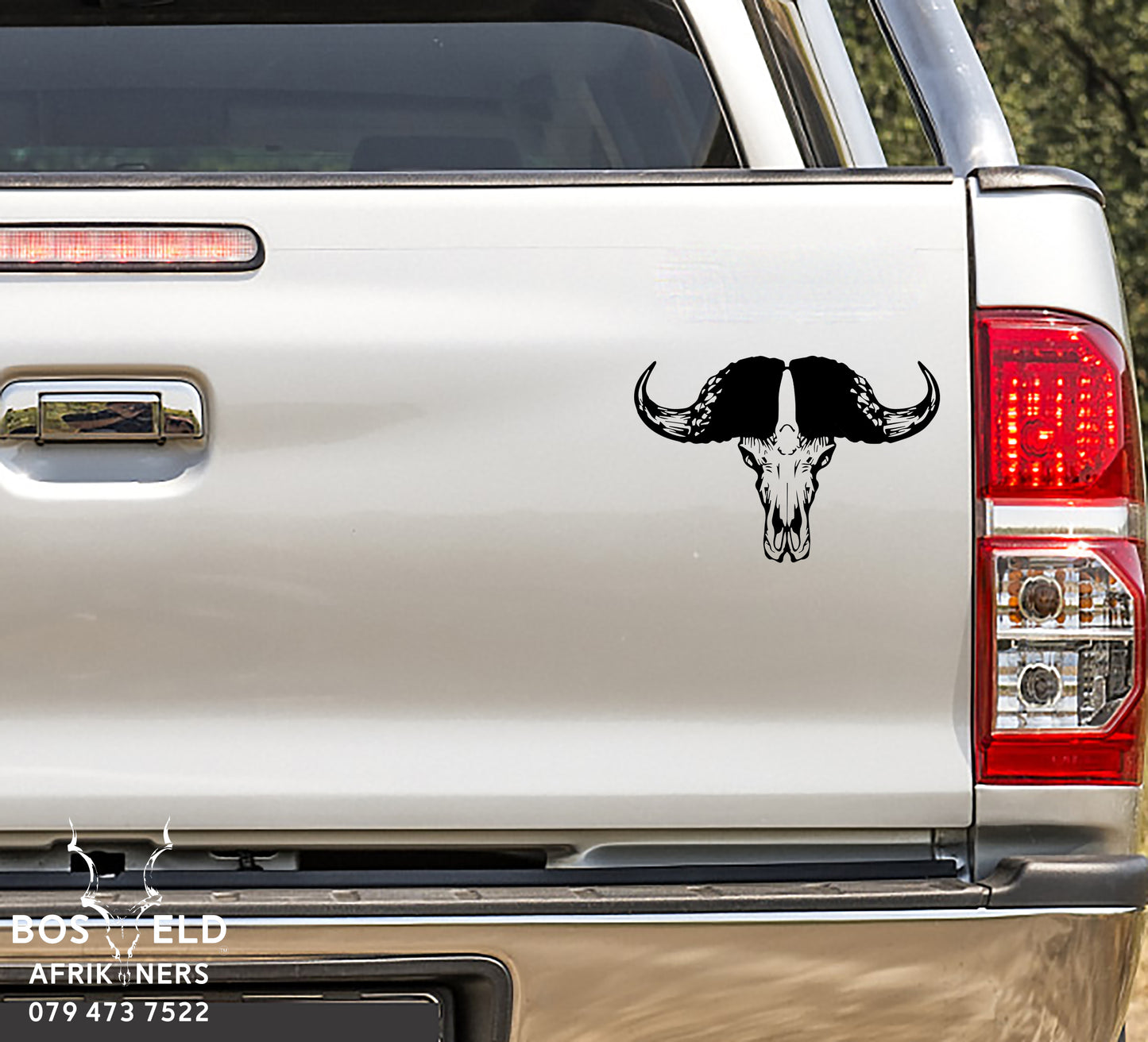 Buffalo Skull - Buffel Skedel #2 Vinyl Decal Sticker