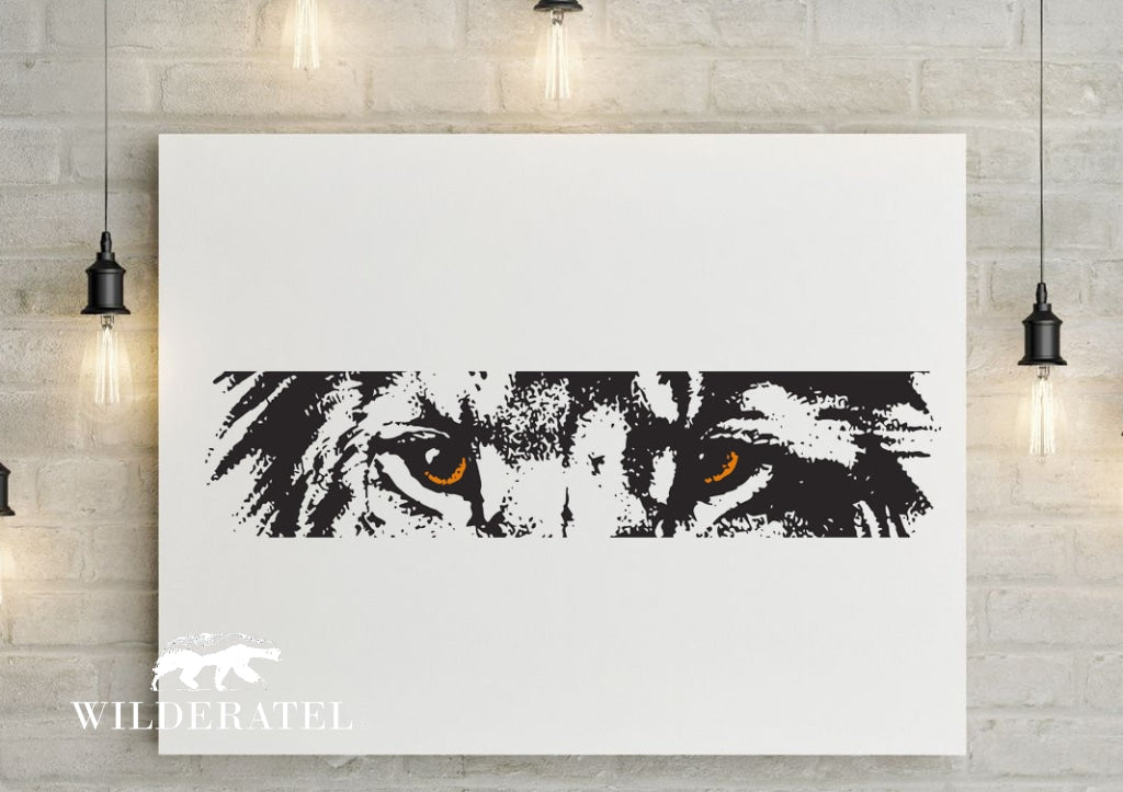 African Lion Leeu Eyes Vehicle Wall Vinyl Decal Sticker Art