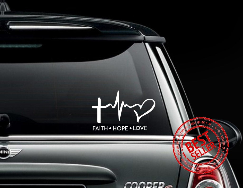 Faith Love Hope Vinyl Sticker Christian Decal Stickers South Africa – Easy  Vinyl ZA