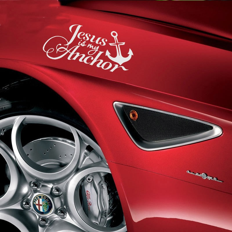 Jesus is my Anchor Vinyl Decal Sticker Art