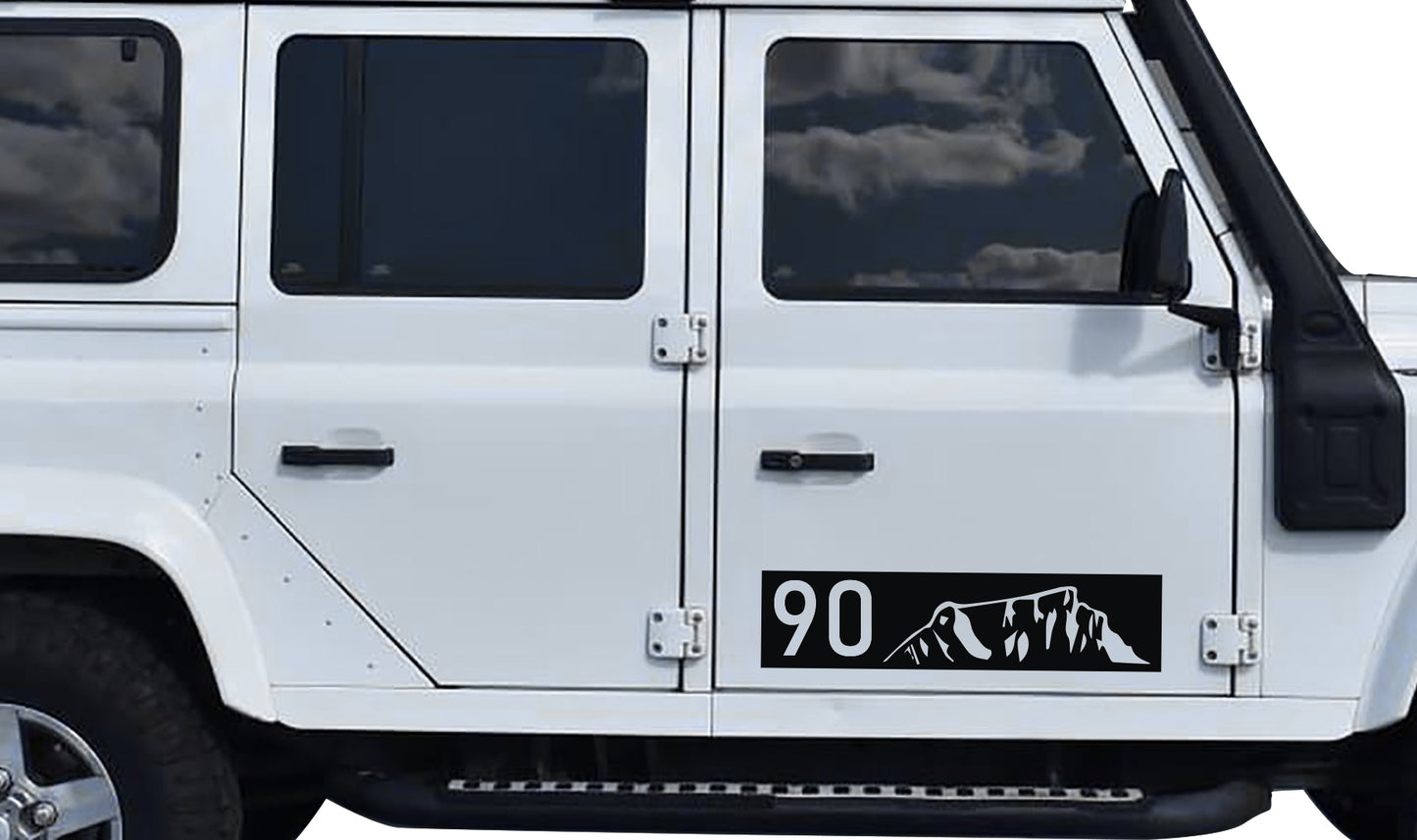Mountain #2 Land Rover Defender Vinyl Decal Sticker Graphics Kit SA