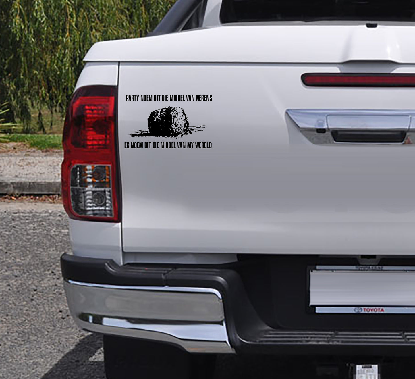 Party noem dit die middel van nerens Vinyl Sticker