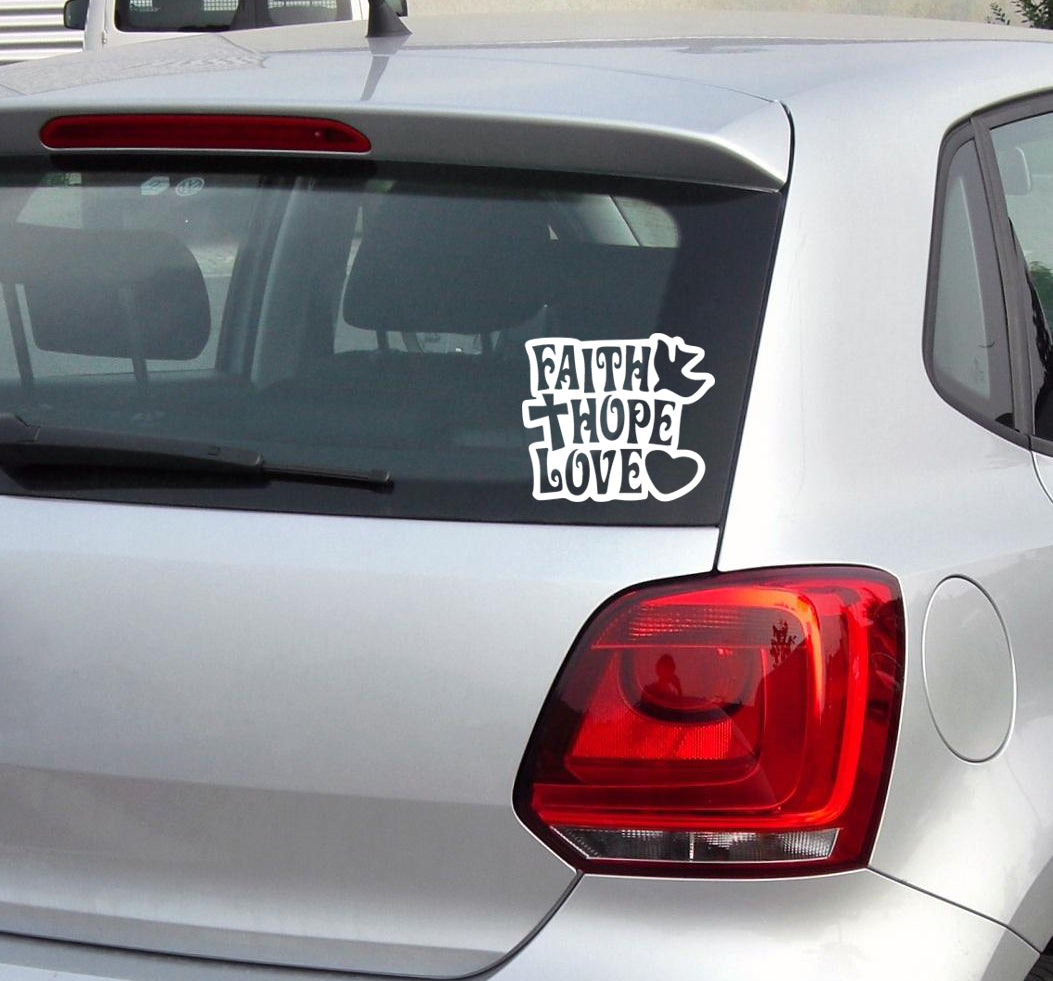 Faith Love Hope #2 Vinyl Decal Sticker