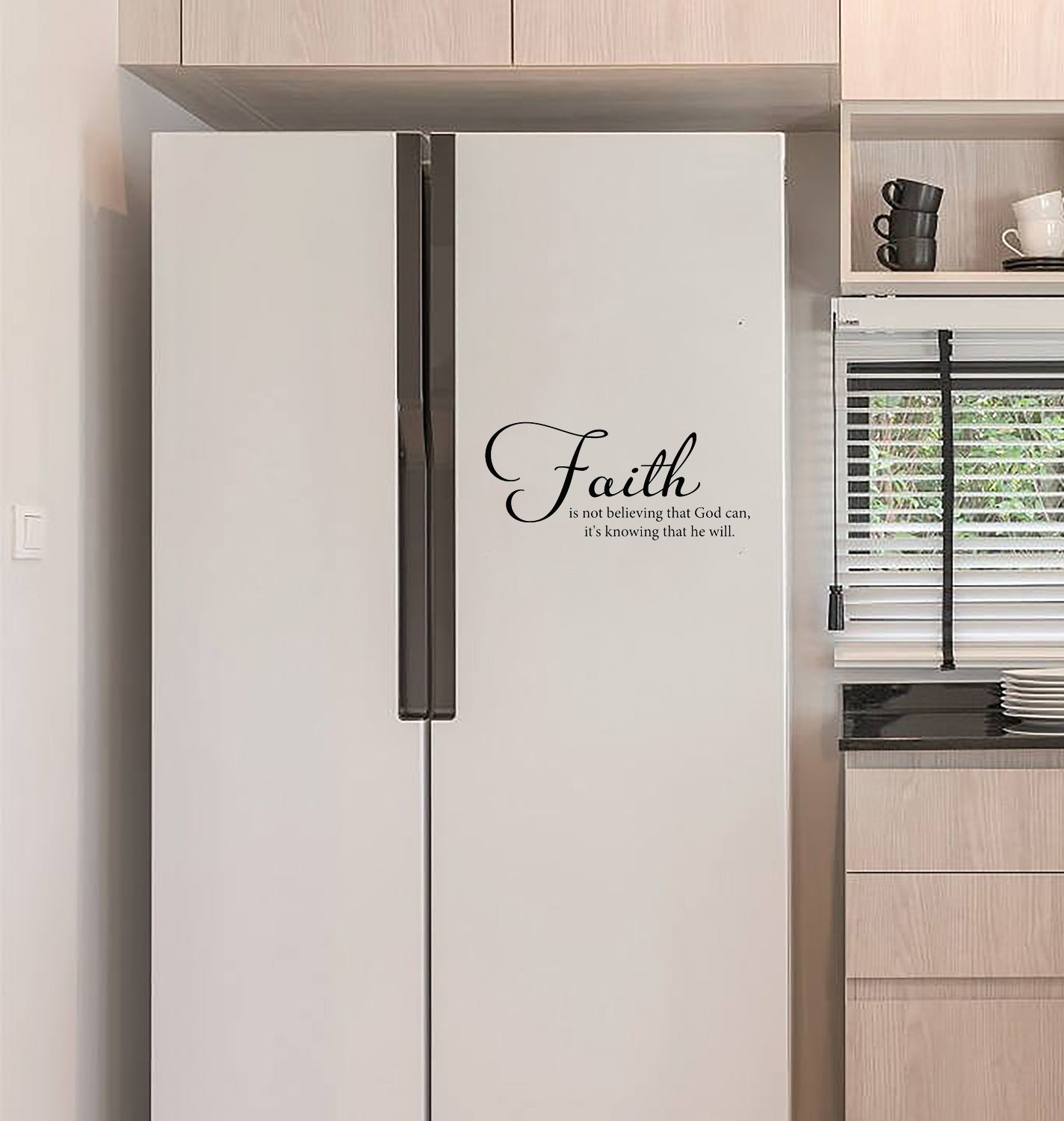 Faith is not believing that God can, it's knowing that he will Christian Vinyl Decal Sticker South Africa