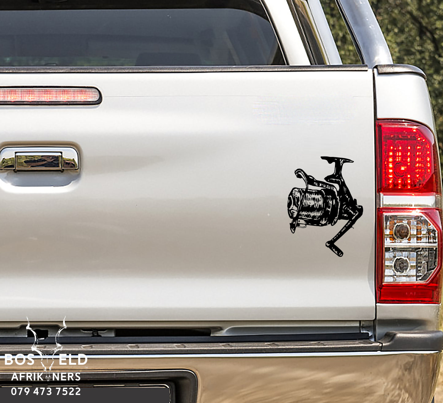 Fishing Reel Visvang Spoel Vinyl Decal Sticker