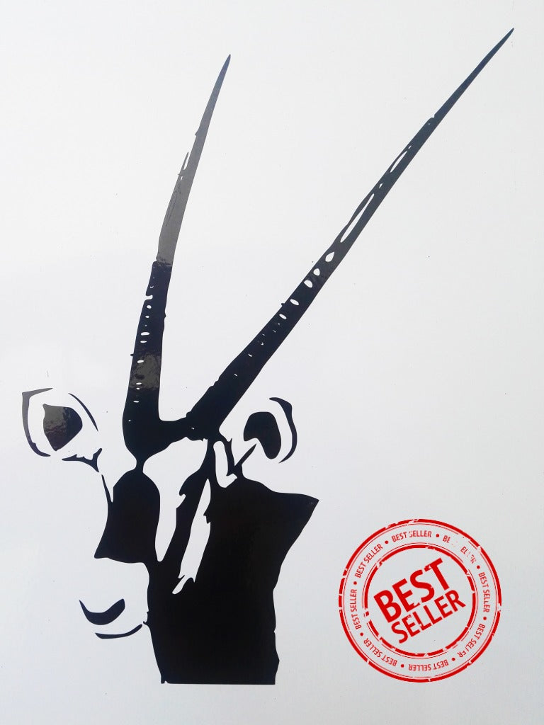 Gemsbok Head Vinyl Sticker