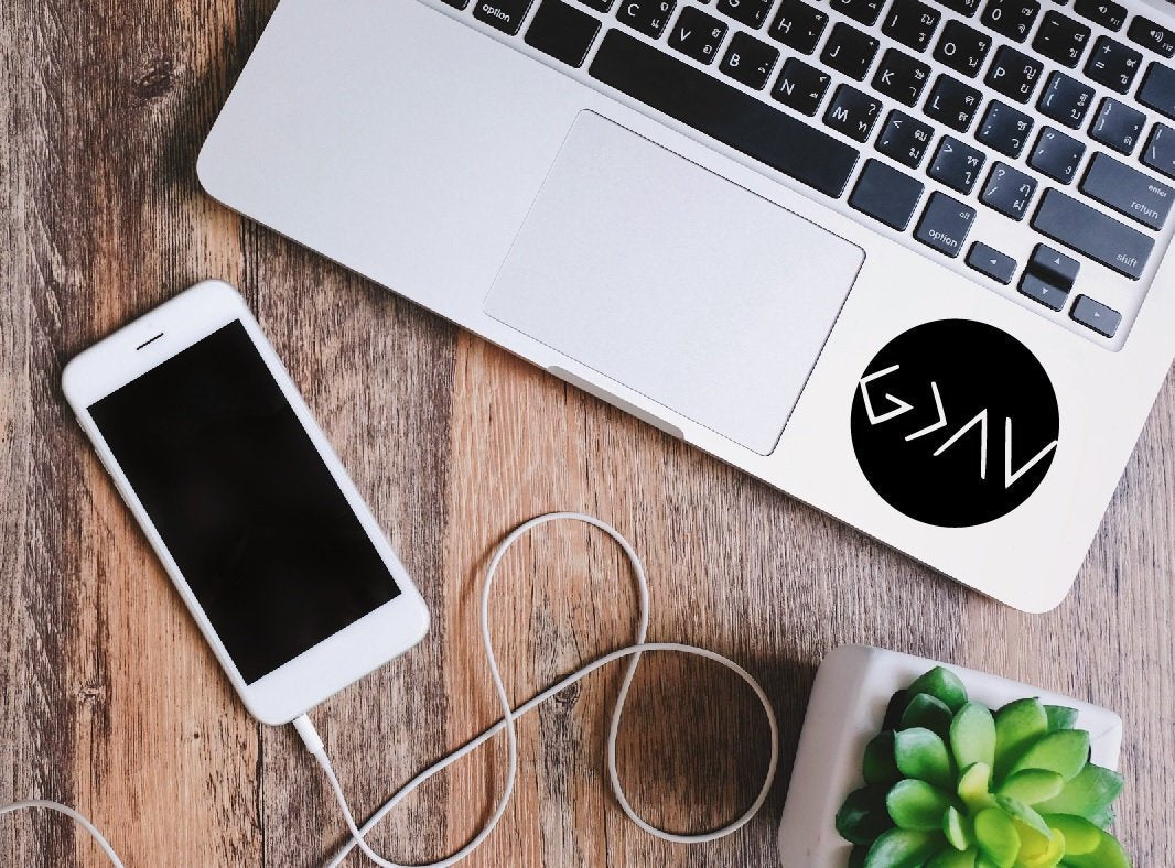 God over the highs and lows Christian Vinyl Decal Sticker #1