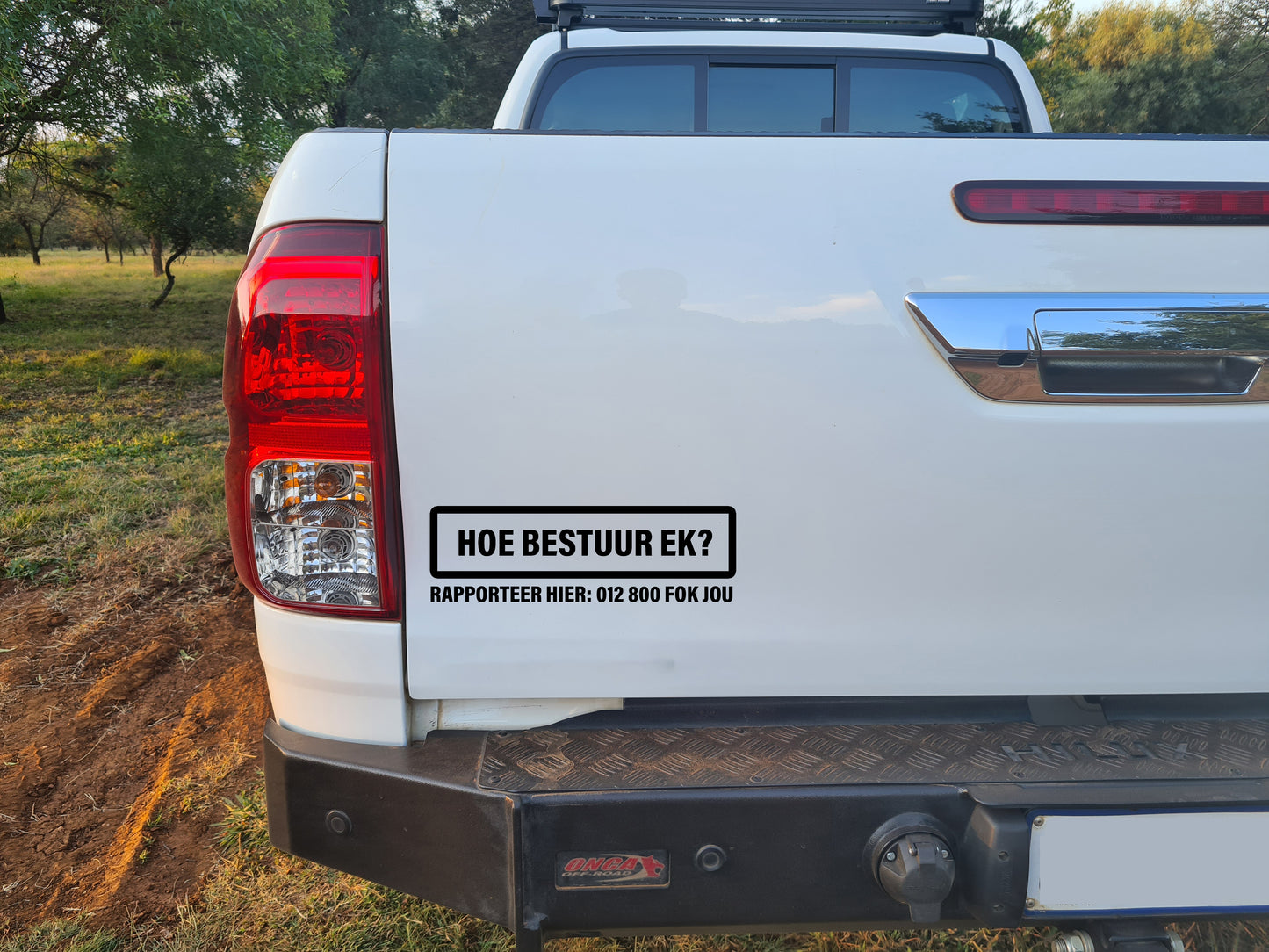 Hoe Bestuur Ek Afrikaanse Geskenk Grap Vinyl Decal Sticker Plakker