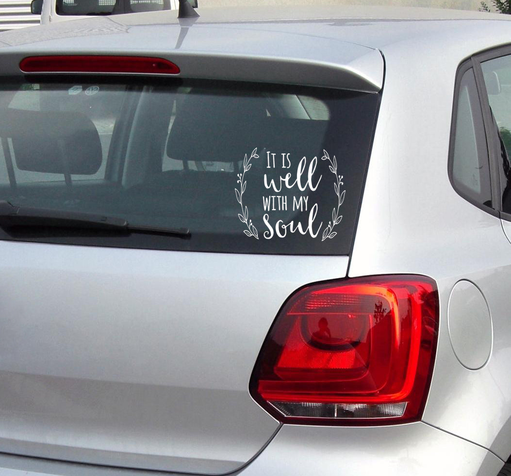 It Is Well With My Soul Christian Quote Bible Verse Scripture Wall Decal Art