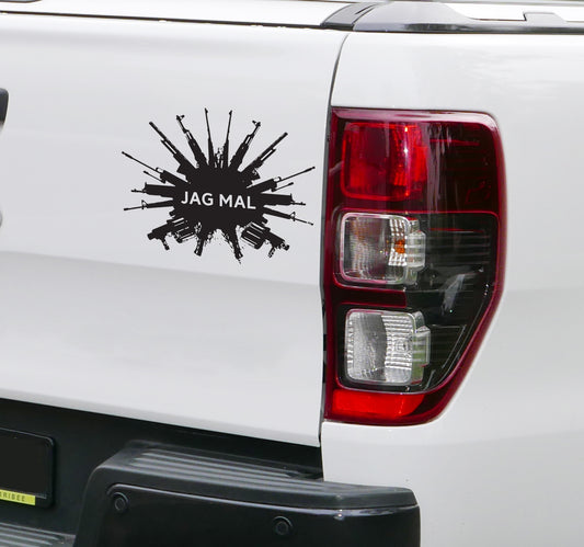 Jag mal vinyl sticker