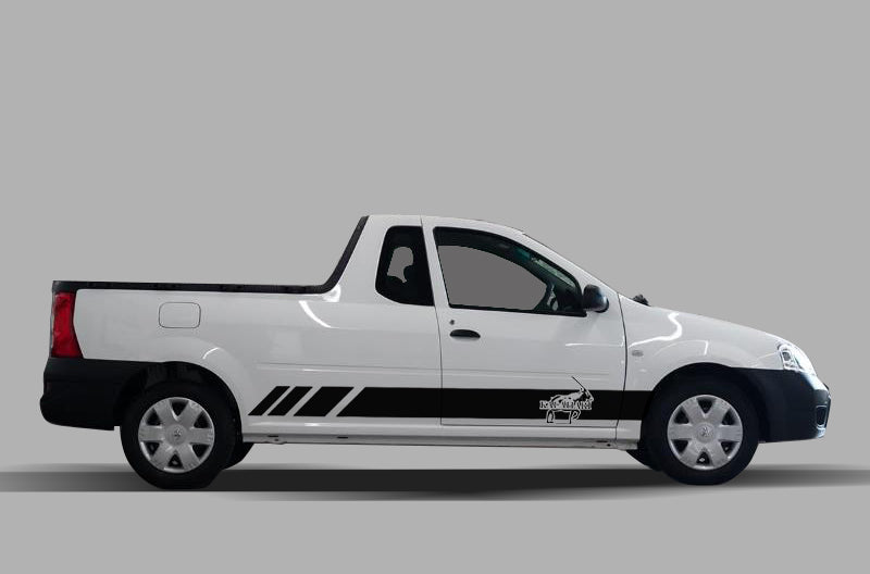 Gemsbok Kalahari Oryx Nissan NP200 Bakkie Decal Sticker Graphics Kit SA