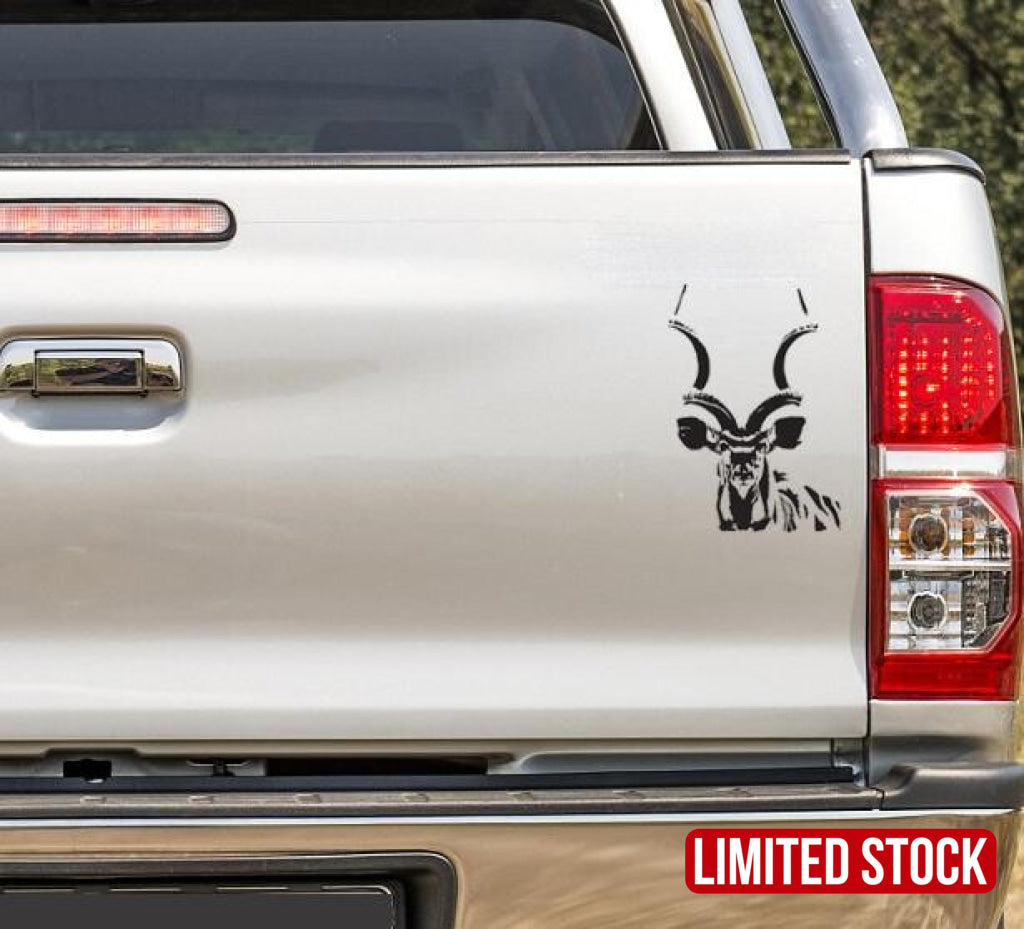 Kudu Head #2 Vinyl Decal Sticker Or