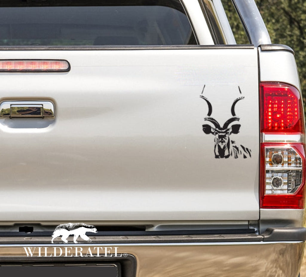 Orange Kudu Koedoe #2 Bakkie Car Vinyl Decal Sticker Kit
