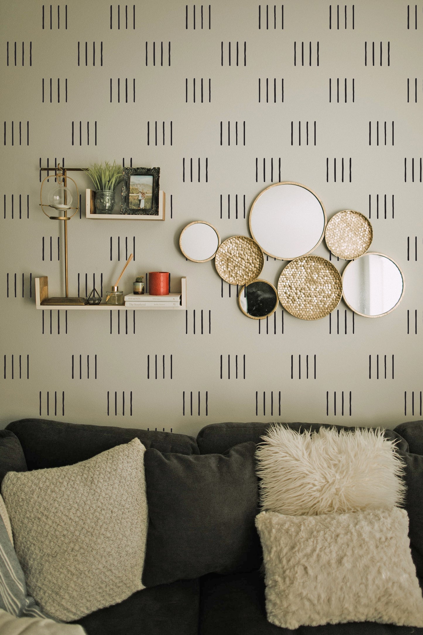 30 pcs Modern, Boho, Scandinavian Line Stripes Wall Vinyl Decal Stickers Decor