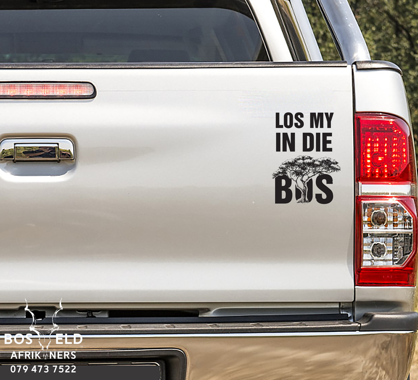 Los my in die bos boom vinyl sticker decal bosveld afrikaners